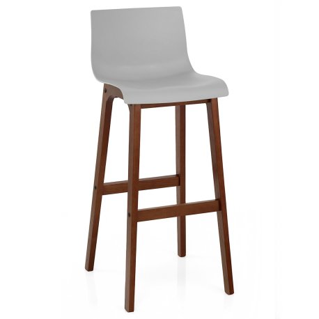 Sgabello Resina Legno - Drift Noce