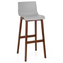 Sgabello Resina Legno - Drift Noce