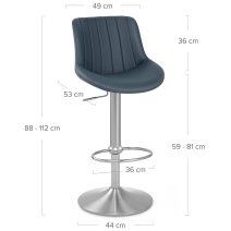 Sgabello da bar Vera Pelle - Versailles