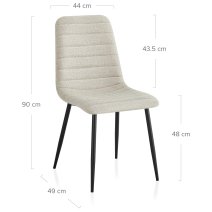 Sedia da pranzo Tessuto - Alex