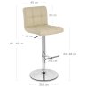 Sgabello Ecopelle Cromato - Grid Offerta Speciale