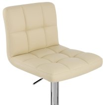 Sgabello Ecopelle Cromato - Grid Offerta Speciale