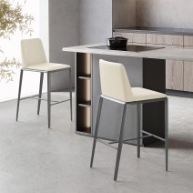 Sgabello Ecopelle - Elise