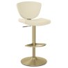 Sgabello da bar Vera Pelle Oro - Pearl