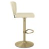 Sgabello da bar Vera Pelle Oro - Pearl