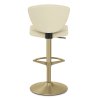 Sgabello da bar Vera Pelle Oro - Pearl