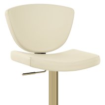 Sgabello da bar Vera Pelle Oro - Pearl