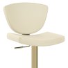 Sgabello da bar Vera Pelle Oro - Pearl
