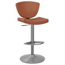 Sgabello Vera Pelle Graffite - Pearl