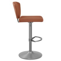 Sgabello Vera Pelle Graffite - Pearl