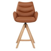Sgabello Vera Pelle in Legno - Madrid