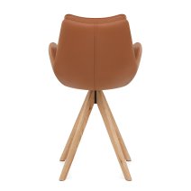Sgabello Vera Pelle in Legno - Madrid