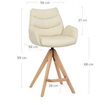 Sgabello Vera Pelle in Legno - Madrid