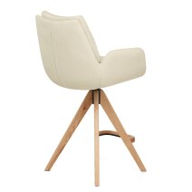 Sgabello Vera Pelle in Legno - Madrid