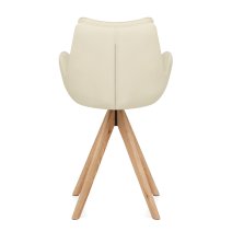 Sgabello Vera Pelle in Legno - Madrid