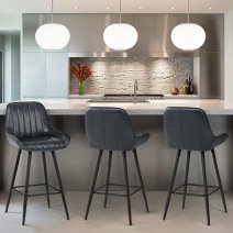 Sgabello Ecopelle Satinato - Mustang