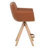 Sgabello Vera Pelle Legno - Rome