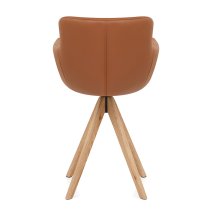 Sgabello Vera Pelle Legno - Rome
