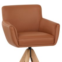 Sgabello Vera Pelle Legno - Rome