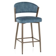 Sgabello da Bar Velluto - Lusso