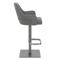 Sgabello Ecopelle Graphite - Antonia