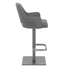 Sgabello Ecopelle Graphite - Antonia