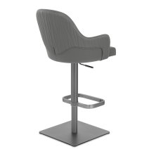 Sgabello Ecopelle Graphite - Antonia
