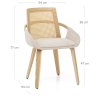 Sedia Legno Tessuto - Cleveland