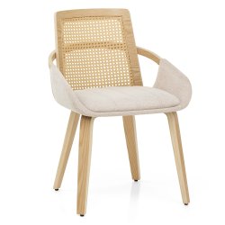 Sedia Legno Tessuto -...