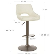 Sgabello Ecopelle Anticata - Paris