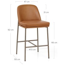 Sgabello Vera Pelle - Cruz