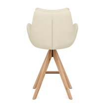 Sgabello Vera Pelle in Legno - Madrid