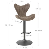 Sgabello Tessuto - BB Swivel