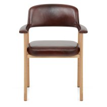 Sedia Vera Pelle Legno - Elba