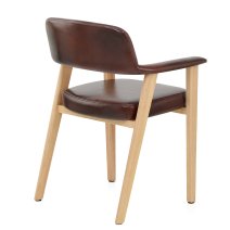 Sedia Vera Pelle Legno - Elba