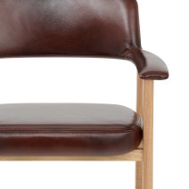 Sedia Vera Pelle Legno - Elba