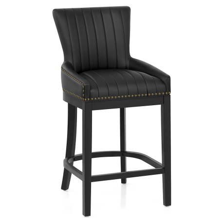 Sgabello Ecopelle Legno - Chiltern