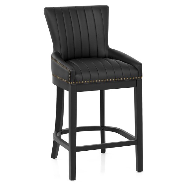 Sgabello Ecopelle Legno - Chiltern