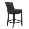 Sgabello Ecopelle Legno - Chiltern