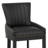 Sgabello Ecopelle Legno - Chiltern