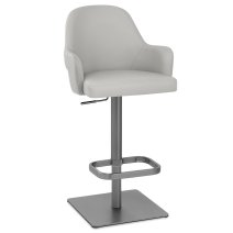Sgabello Ecopelle Graphite - Antonia