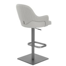 Sgabello Ecopelle Graphite - Antonia