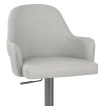 Sgabello Ecopelle Graphite - Antonia