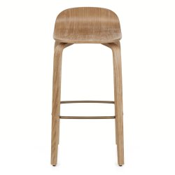 Sgabello Legno Chiaro - Curve