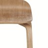 Sgabello Legno Chiaro - Curve