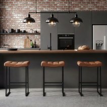 Sgabello Ecopelle Anticata - Jago